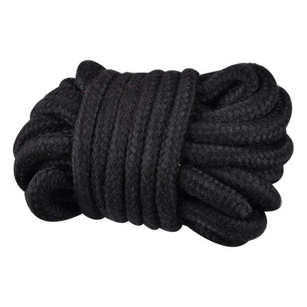 Power Escorts Kinky Rope Black Soft Bondage Rope 5 Meter - Lina do krępowania