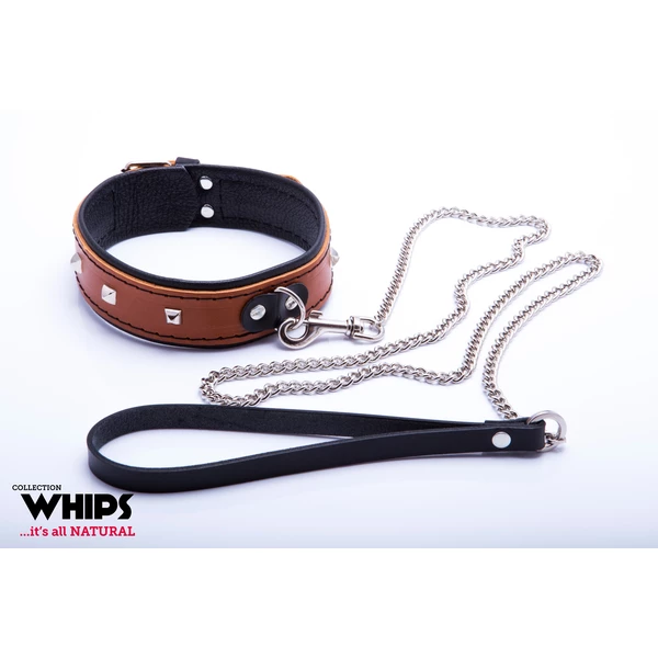 Whips Collection - Obroża Damska Ze Smyczą, Koniakowa