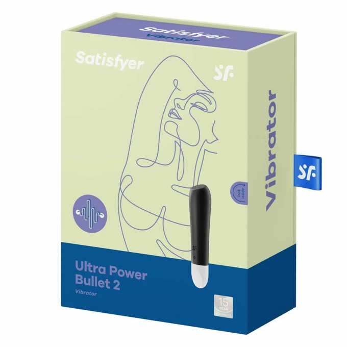 Satisfyer Ultra Power Bullet 2 (Black) - Miniwibrator Pocisk, Czarny