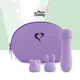 FeelzToys Mister Bunny Massage Purple  - Wand Vibrátor s dalšími hlavicemi Fialový