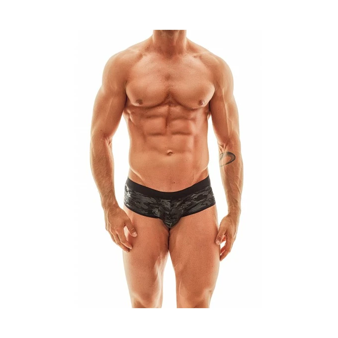 Anais Apparel Luxury Electro Jock Bikini - męskie bokserki z otwartym krokiem, Khaki