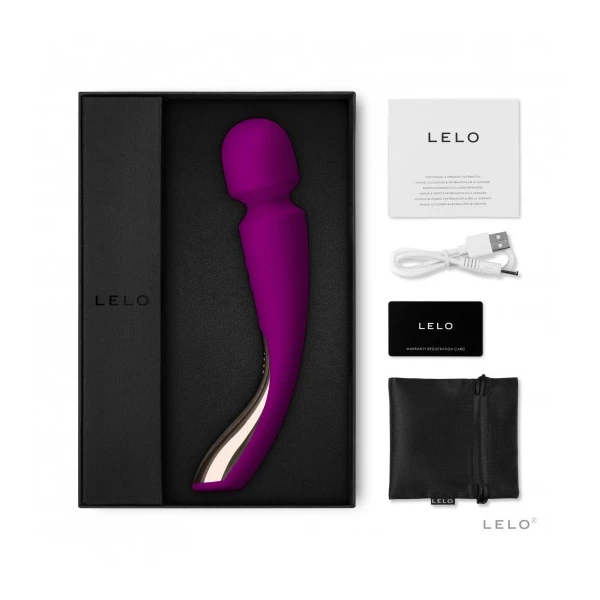 Lelo Smart Wand 2 Medium Deep Rose - wibratory wand, różowy