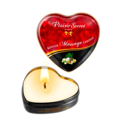 Plaisir secrets Massage Candle Exotics Fruits - Świeca do masażu, zapach owoców egzotycznych