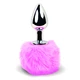 FeelzToys Bunny Tails Butt Plug Pink  - Anální kolík s růžovou bambulí
