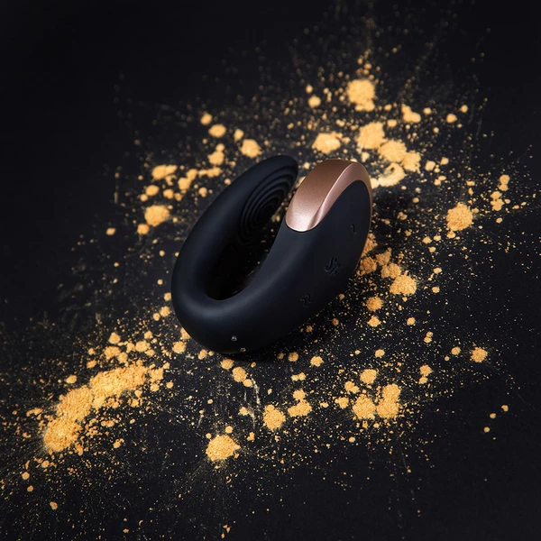 Satisfyer Double Love (Black)  - Vibrátor pro páry Černý