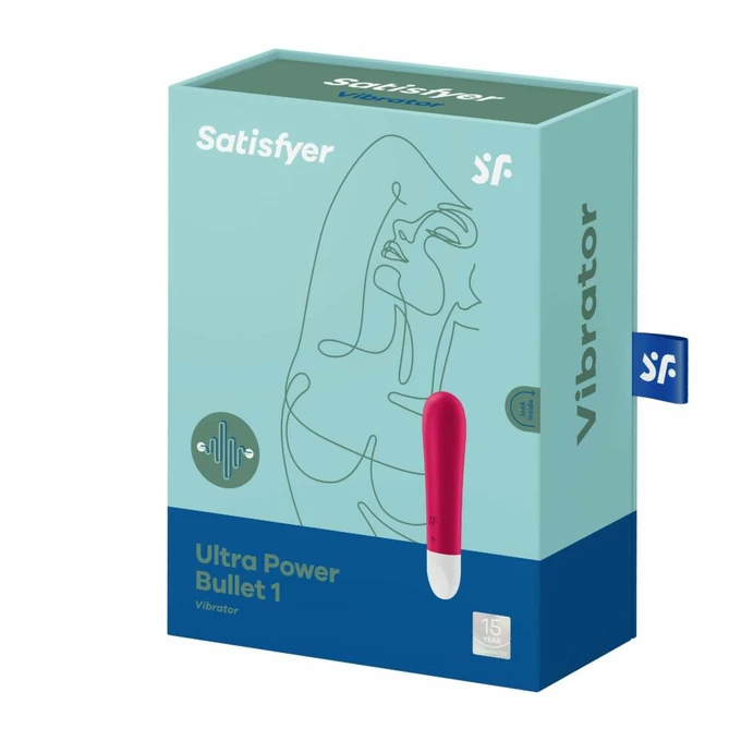Satisfyer Ultra Power Bullet 1 (Red) - Miniwibrator Pocisk, Czerwony