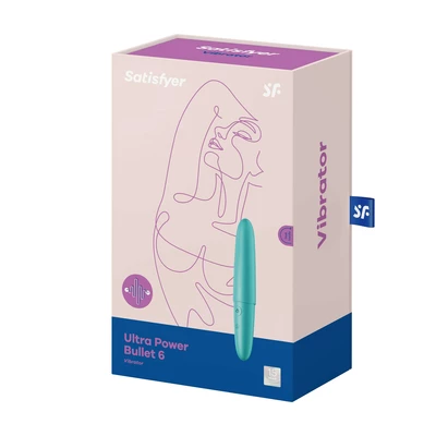 Satisfyer Ultra Power Bullet 6 (Turquoise) - Miniwibrator Pocisk, Niebieski