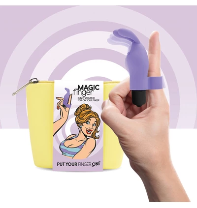Feelz Toys Magic Finger Vibrator Purple - Wibrator na palec Fioletowy