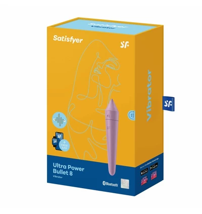 Satisfyer Ultra Power Bullet 8 (Lilac) - Miniwibrator Pocisk, Fioletowy