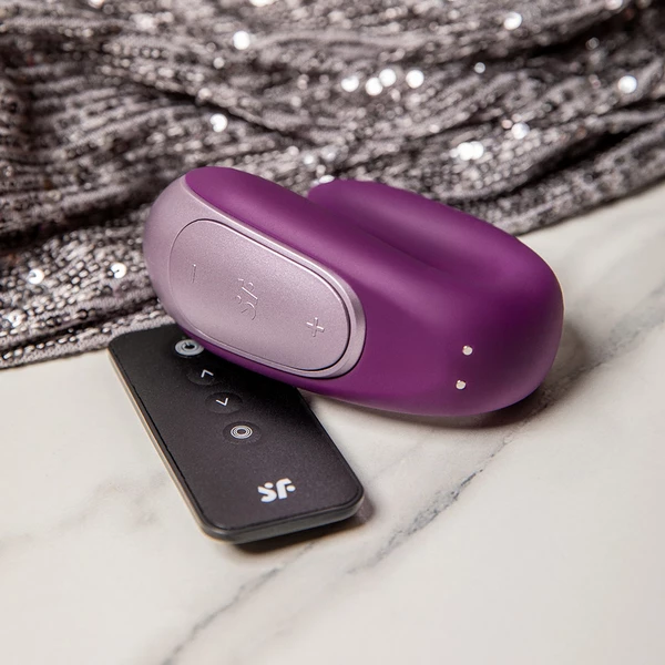 Satisfyer Double Fun (Violet)  - Vibrátor pro páry Fialový