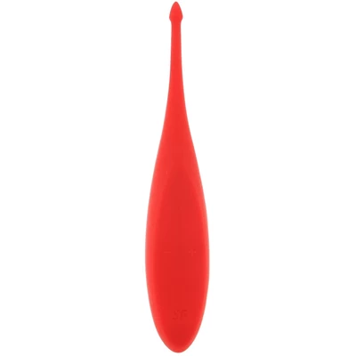 Satisfyer Twirling Fun Trip Vibrator (Poppy Red) - Wibrator punktowy z ruchem cyrkulacyjnym, Czerwony