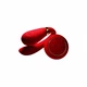 Zalo Fanfan Set Bright Red  - vibrátor pro páry s dálkovým ovládáním Červený