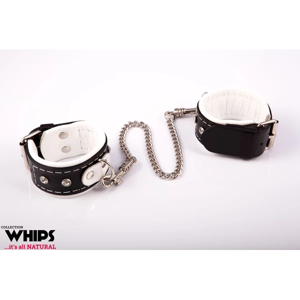 Whips Collection - Kajdanki Damskie Na Ręce Białe