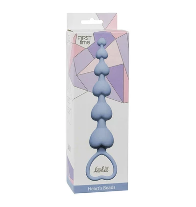 Lola Toys Anal Heart'S Beads Blue - Koraliki analne