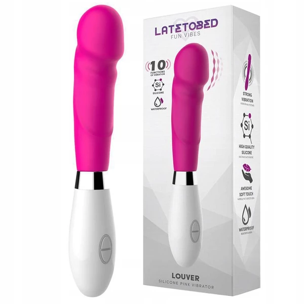 Latetobed Louver Pink - Wibrator klasyczny, Różowy