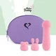 FeelzToys Mister Bunny Massage Pink  - Wand Vibrátor s dalšími hlavicemi Růžový