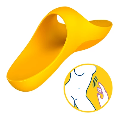 Satisfyer Teaser Finger Vibrator (dark yellow) - Wibrator na palec, Żółty