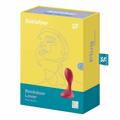 Satisfyer Backdoor Lover (Red) - Wibrator analny, Czerwony