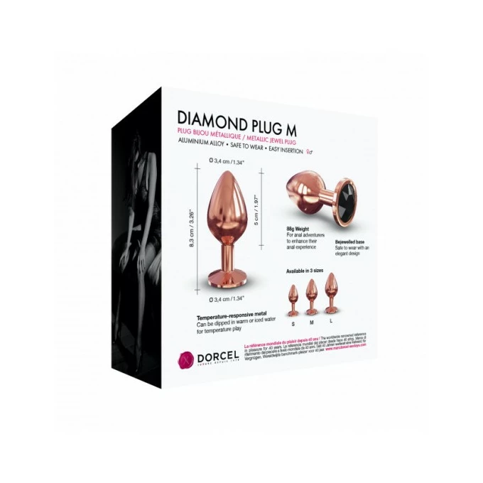 Marc Dorcel Diamond Plug Medium - korek analny z diamentem