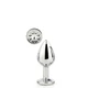Dream Toys Gleaming Love Silver Plug Small  - Anální kolík s diamantem