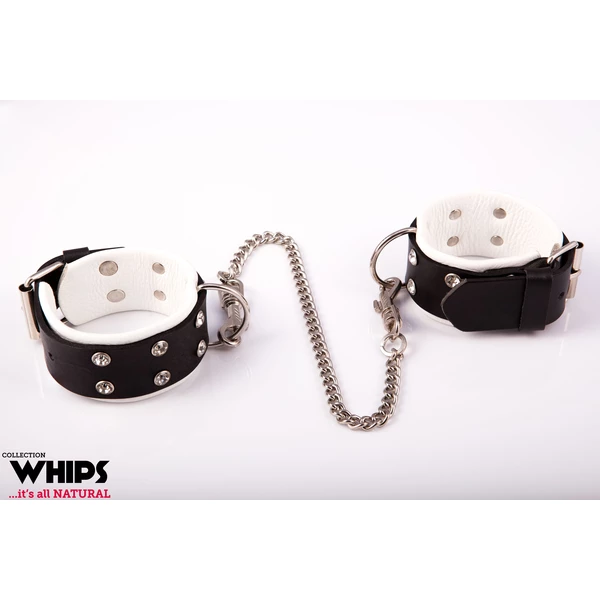 Whips Collection - Kajdanki Damskie Na Nogi, Biały