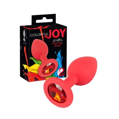 You2Toys Colorful Joy Jewel R - Korek analny, czerwony