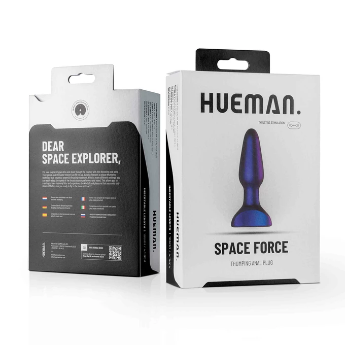 Hueman Space Force Vibrating Butt - Wibrujący korek analny