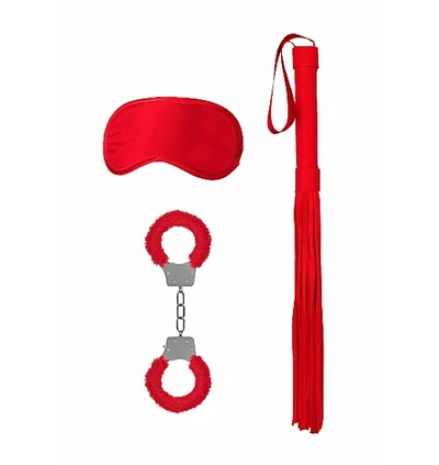 Ouch! Introductory Bondage Kit #1 Red - Zestaw BDSM Czerwony