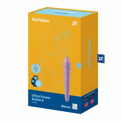 Satisfyer Ultra Power Bullet 8 (Lilac) - Miniwibrator Pocisk, Fioletowy