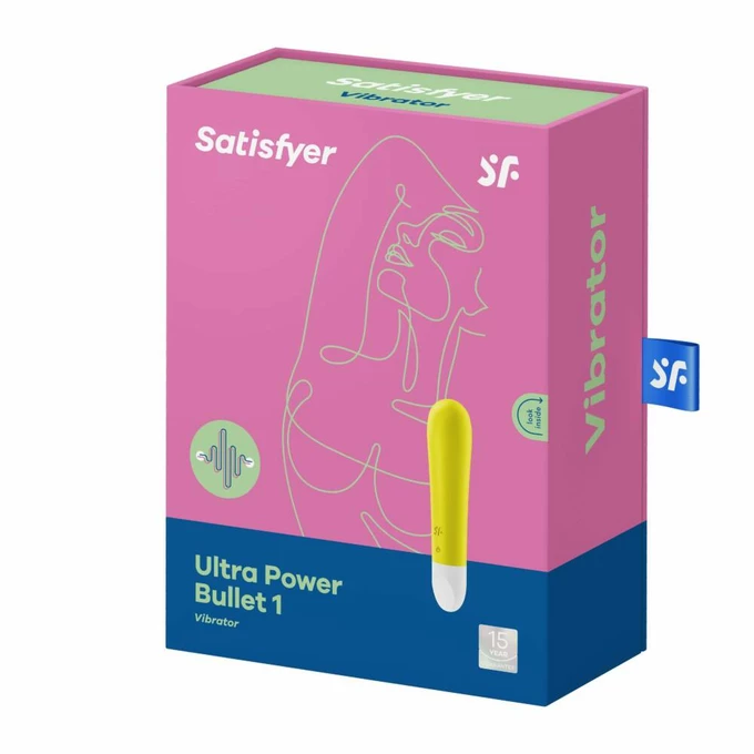 Satisfyer Ultra Power Bullet 1 (Yellow) - Miniwibrator Pocisk, Żółty
