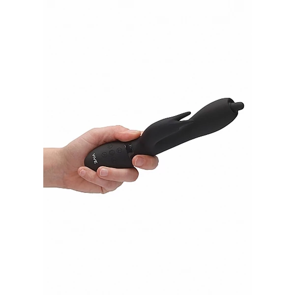 Vive Nilo Pinpoint Rotating G Spot Rabbit Black - Wibrator króliczek Czarny
