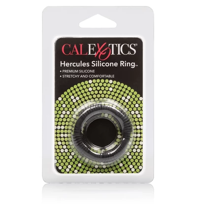 CalExotics Adonis Silicone Rings Hercules Blck - Elastyczny pierścień erekcyjny