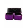 Ouch! Reversible Collar Wrist Ankle Cuffs Purple - System do krępowania Fioletowy