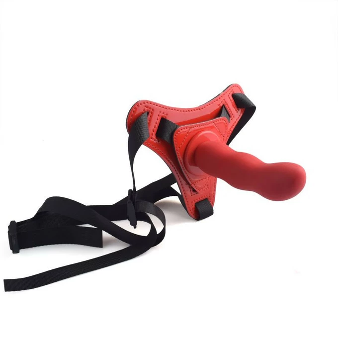 Toyz4lovers Cintura Regolabile Strap On Red - Dildo strap-on w zestawie z uprzężą Czerwony
