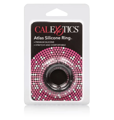 CalExotics Atlas Silicone Ring Black - Elastyczny pierścień erekcyjny