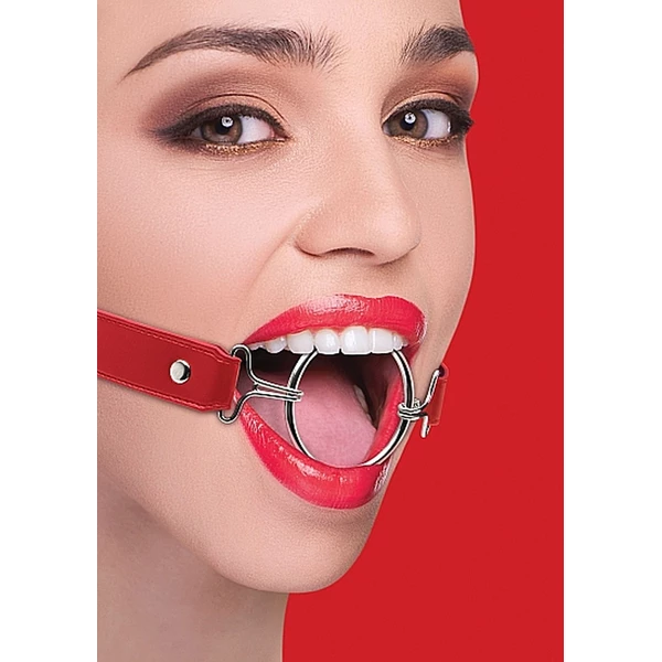 Ouch! Ring Gag Xl Red - Knebel Czerwony