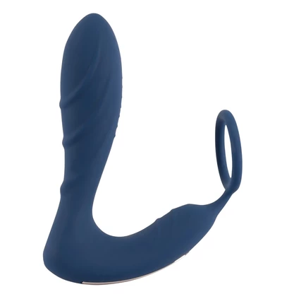 You2Toys Vibrating Prostate Plug With C - Wibrujący masażer prostaty z pierścieniem erekcyjnym