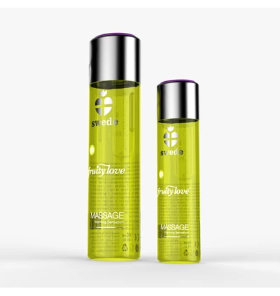 Swede Fruity Love Massage Vanilla Gold Pear 60 Ml - Rozgrzewający olejek do masażu