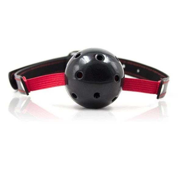Toyz4lovers Breathable Ball Gag Stretch (Nero) - Knebel z kulką Czarny