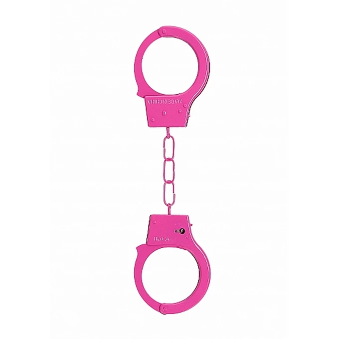 Ouch! Beginner&quot;S Handcuffs Pink - Kajdanki metalowe Różowy