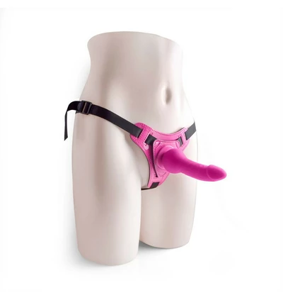 Toyz4lovers Cintura Regolabile Strap On Pink - Dildo strap-on w zestawie z uprzężą Różowy