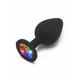 NS Novelties Rainbow Booty Jewel Medium  - duhový anální kolík s diamantem