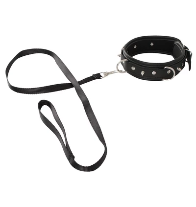 Vegan Fetish Collar Vegan - Obroża ze smyczą BDSM wegański