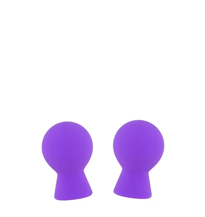 Lit Up Nipple Suckers Small Purple - Przyssawki na sutki