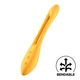 Satisfyer Elastic Joy Multi Vibrator (Dark Yellow)  - Flexibilní vibrátor pro ni nebo páry, žlutý