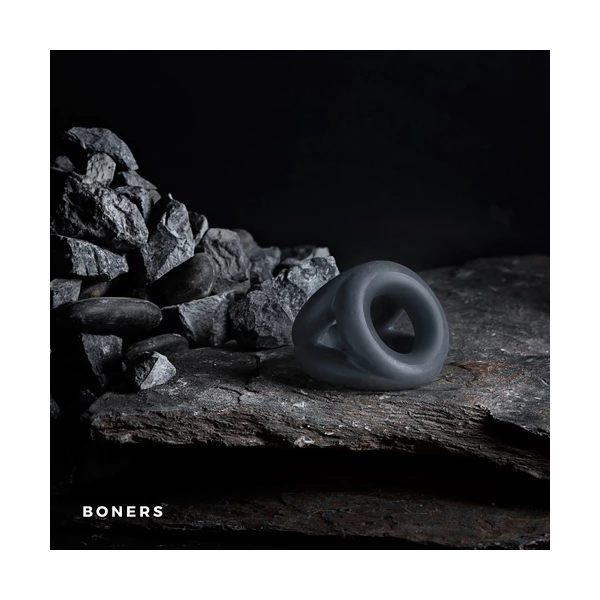 Boners Liquid Silicone Triple Cockring - Elastyczny pierścień erekcyjny