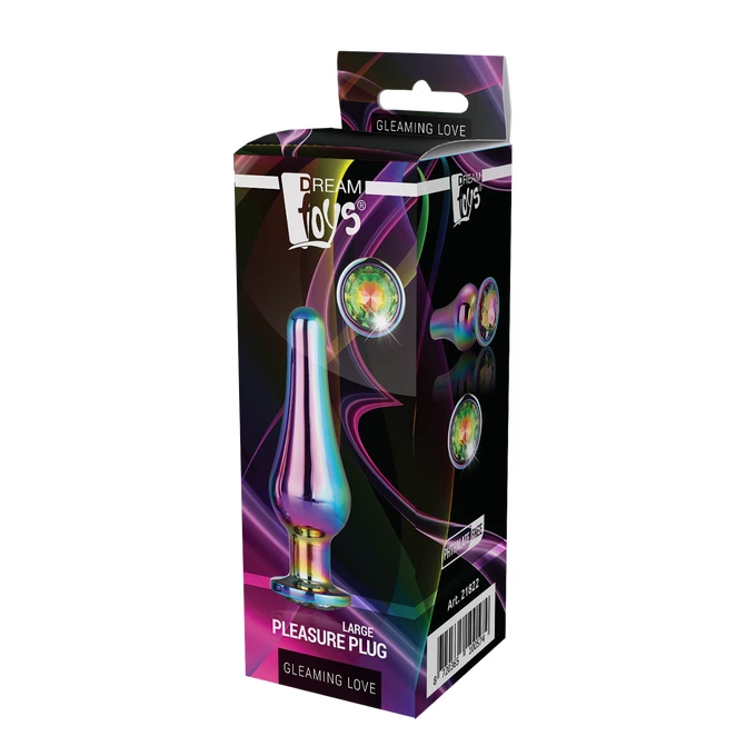 Dream Toys Gleaming Love Coloured Pleasure Plug L - Korek analny z diamentem