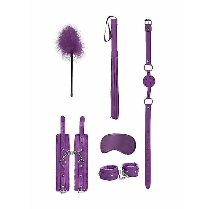 Ouch! Beginners Bondage Kit Purple - Zestaw BDSM Fioletowy