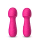 Boss Series Dazzle Pink  - Hůlkový vibrátor ve tvaru houby růžový