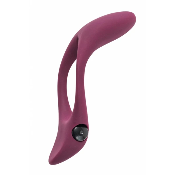 Lola Games Erection Vibroring Pure Passion Stardust Wine Red - Wibrujący pierścień erekcyjny